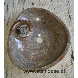 Waschbecken Fossilien-Marmor